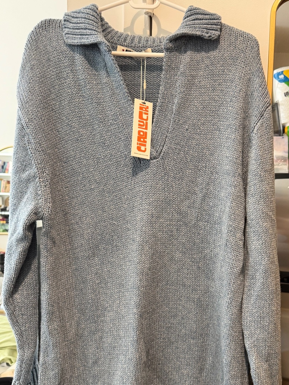 Light blue Ciao Lucia sweater dress